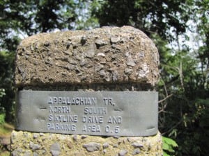 Appalachian Trail Marker, Shenandoah National Park, VA