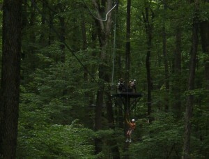 ziplining at Spring Mount, Collegeville, PA